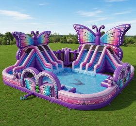 Pool3-435 Butterfly Theme Pool Water Park