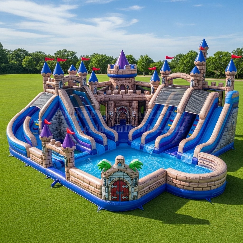 Pool3-439 Castle Kingdom Theme Pool Water Park