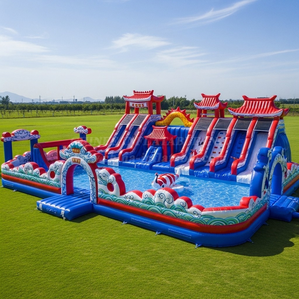 Pool3-443 Chinese Style Theme Pool Water Park