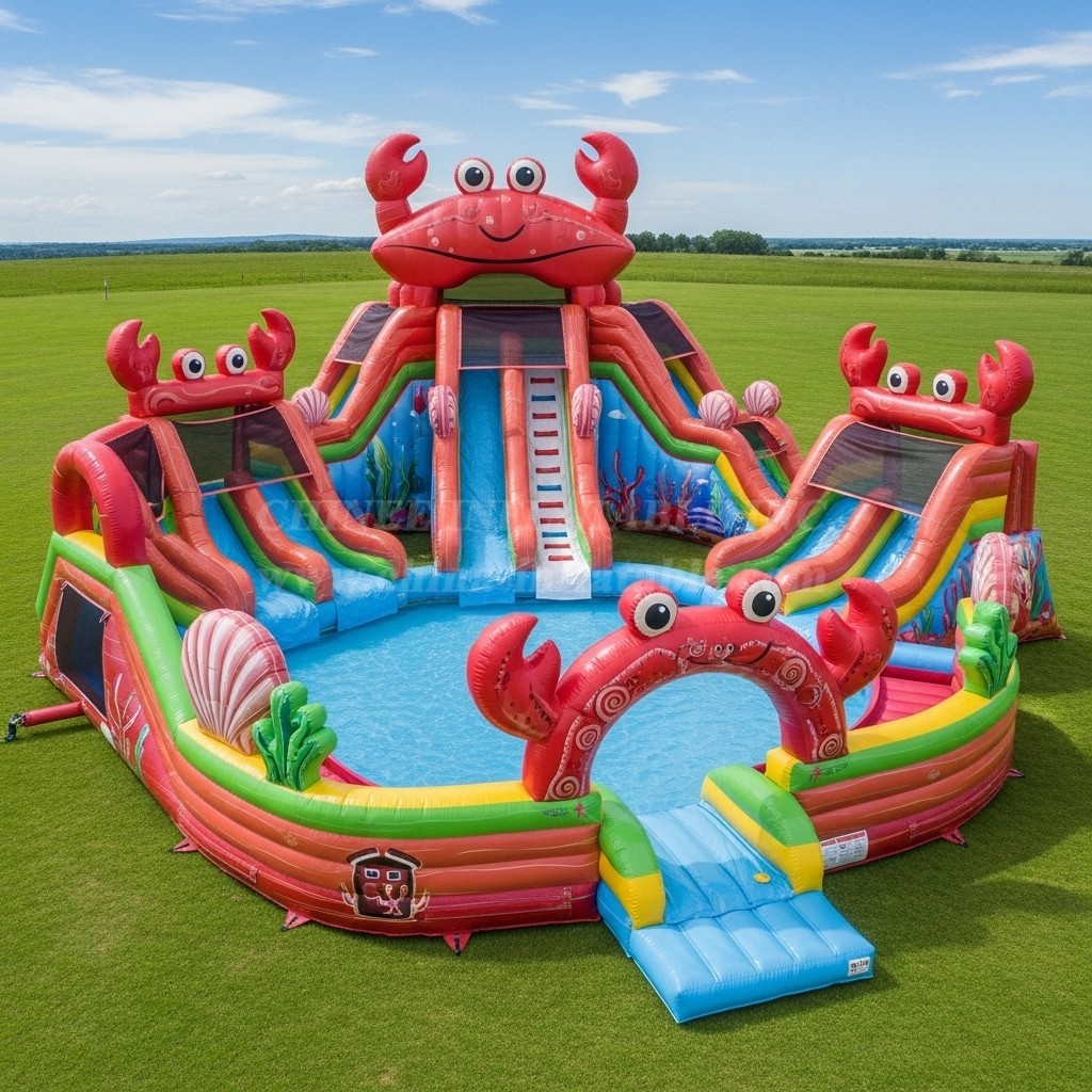 Pool3-446 Crab Theme Pool Water Park