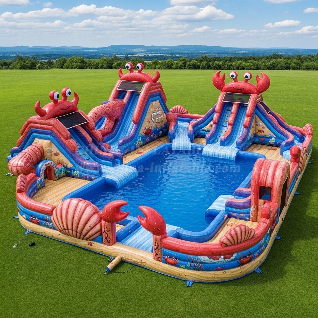 Pool3-447 Crab Theme Pool Water Park