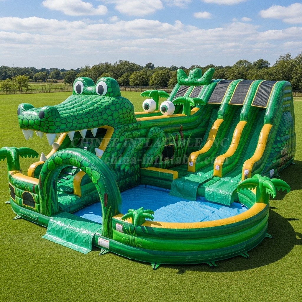 Pool3-448 Crocodile Theme Pool Water Park
