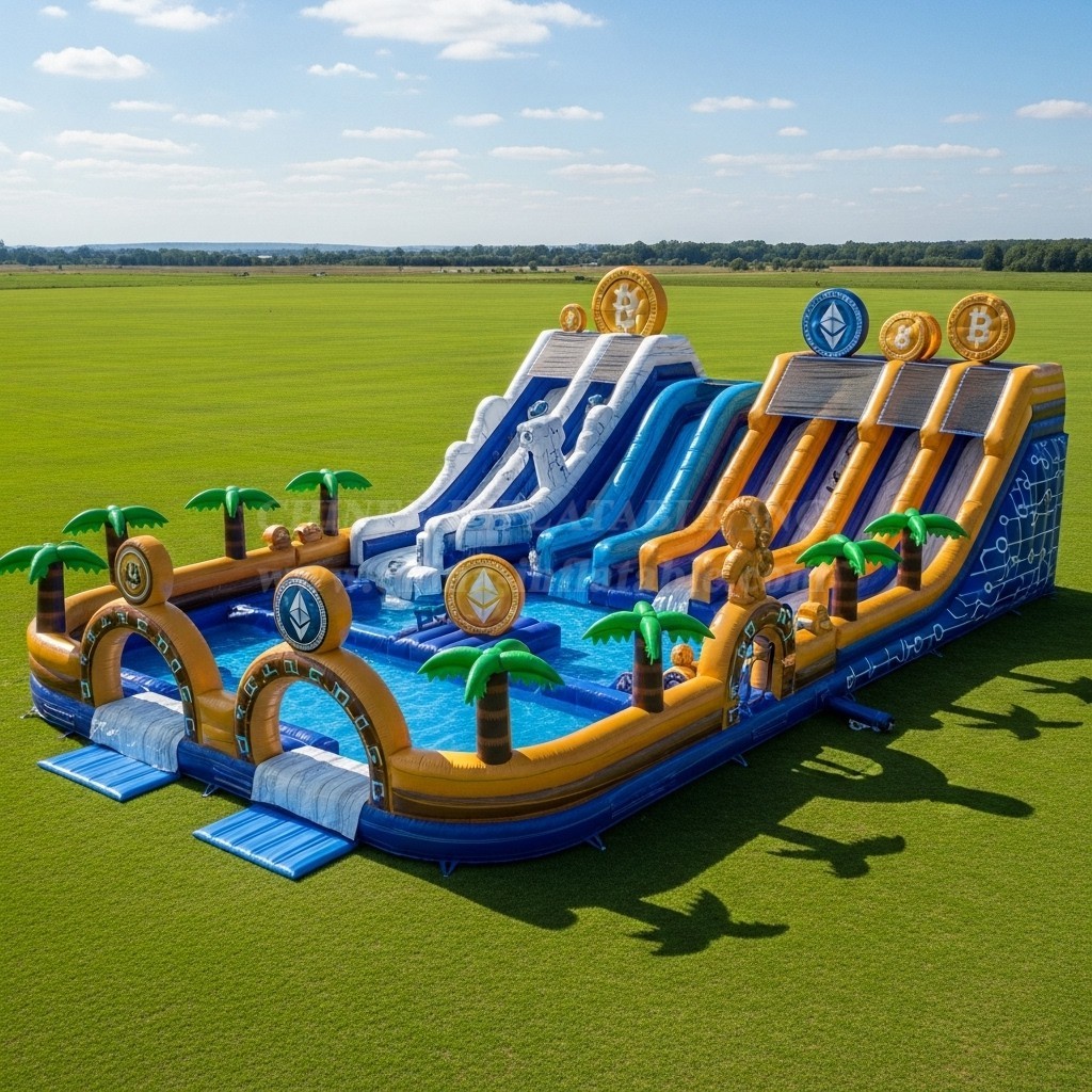 Pool3-449 Cryptocurrency Theme Pool Water Park