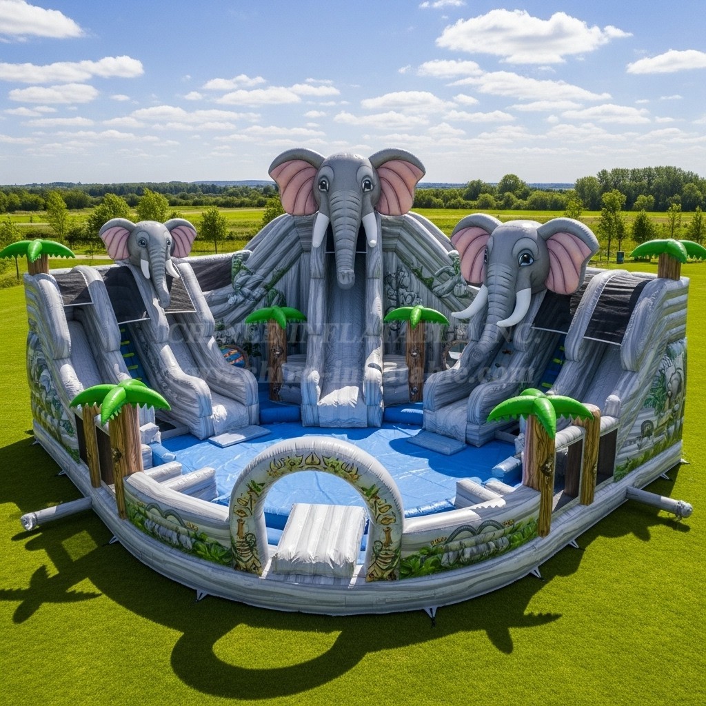 Pool3-463 Elephant Theme Pool Water Park