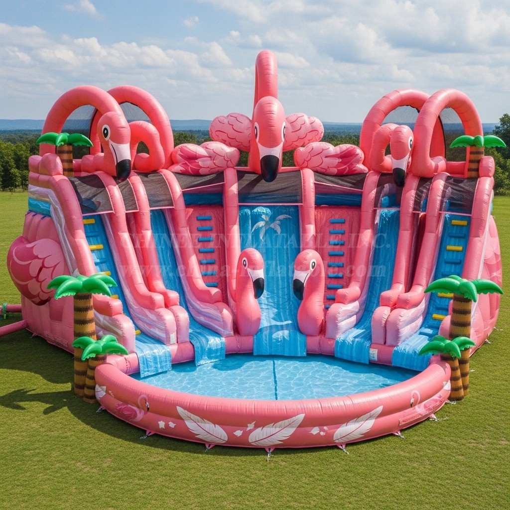 Pool3-469 Flamingo Theme Pool Water Park