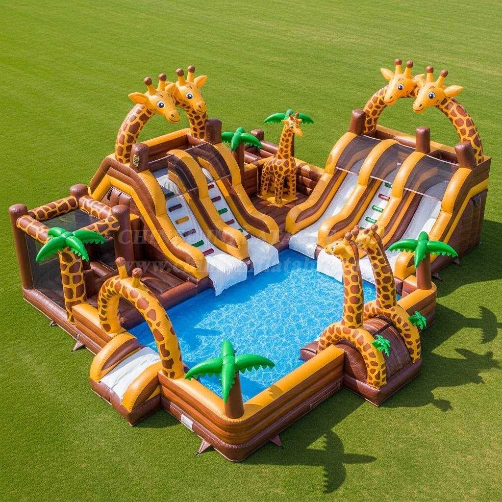 Pool3-471 Giraffe Theme Pool Water Park