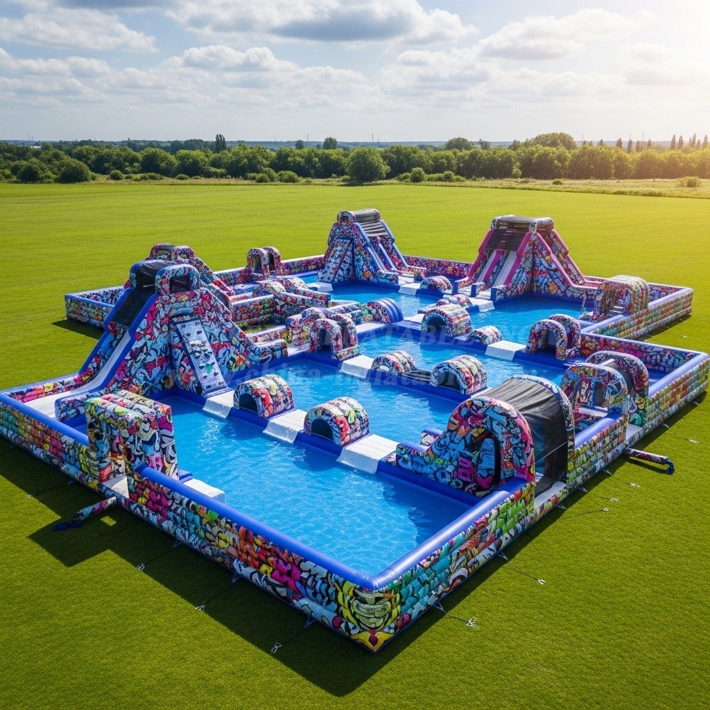 Pool3-473 Graffiti Theme Pool Water Park