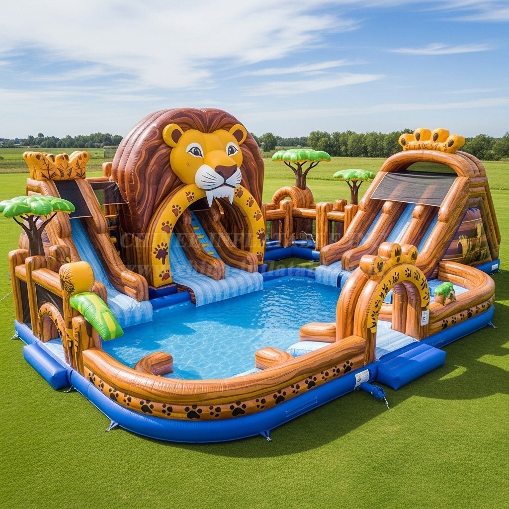 Pool3-484 Lion Theme Pool Water Park