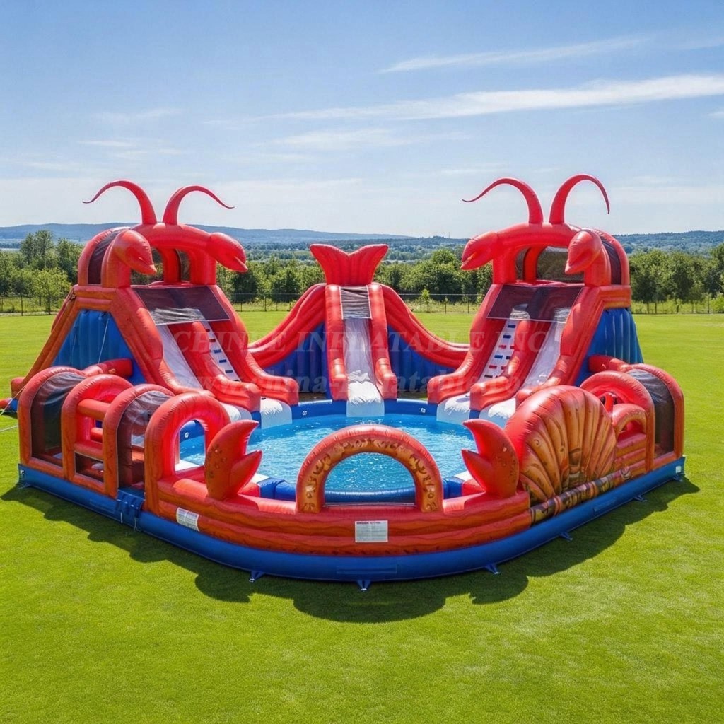 Pool3-486 Lobster Theme Pool Water Park