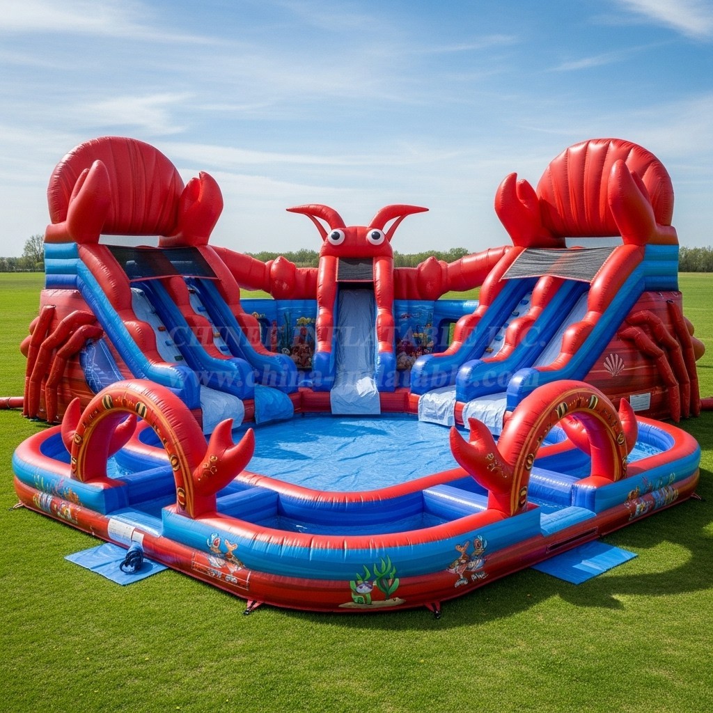 Pool3-487 Lobster Theme Pool Water Park