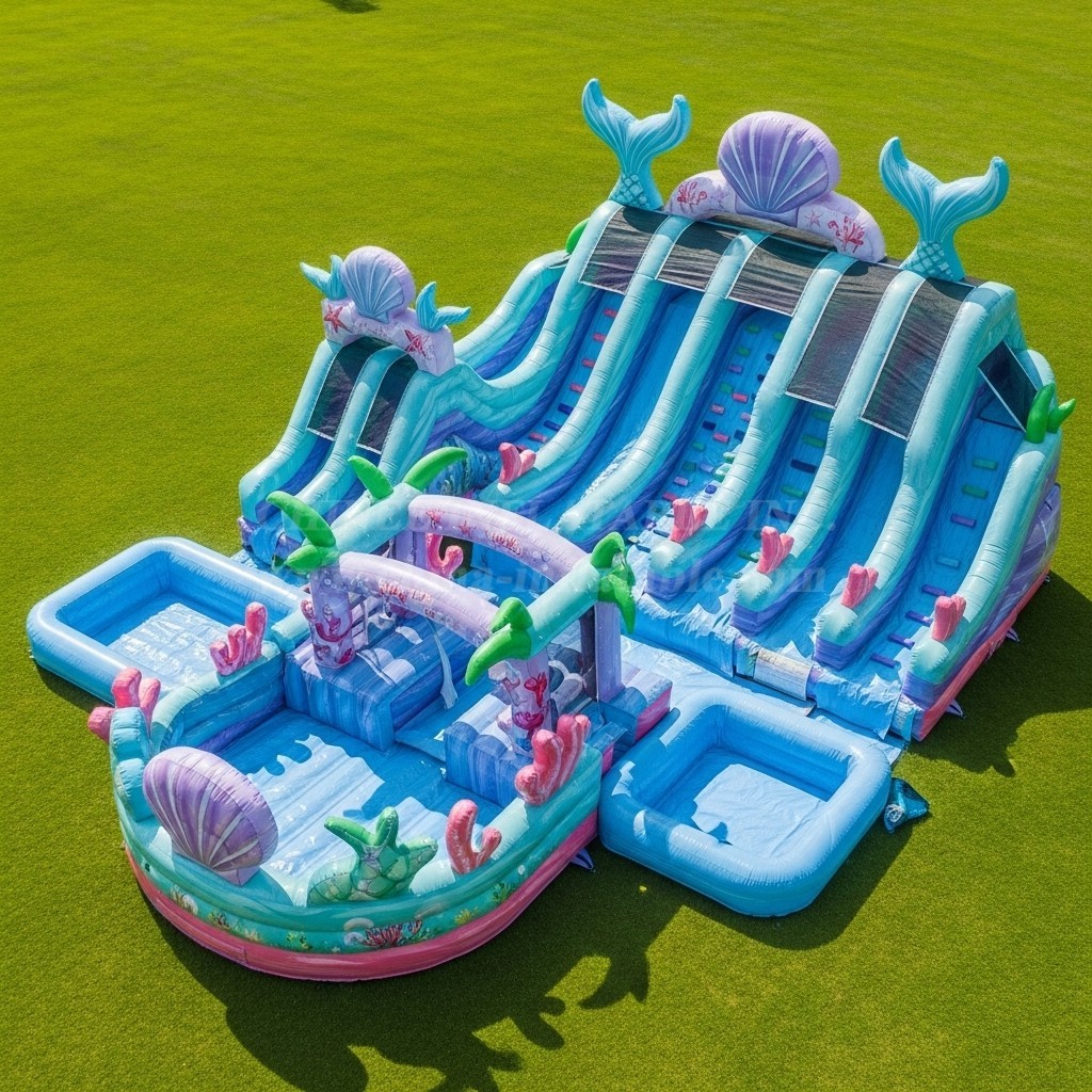 Pool3-490 Mermaid Theme Pool Water Park