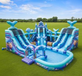 Pool3-491 Mermaid Theme Pool Water Park