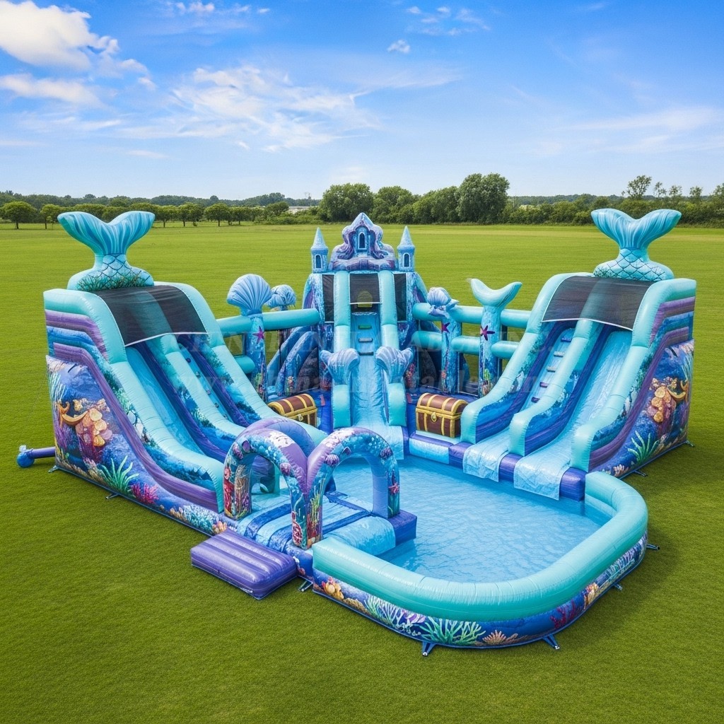 Pool3-491 Mermaid Theme Pool Water Park