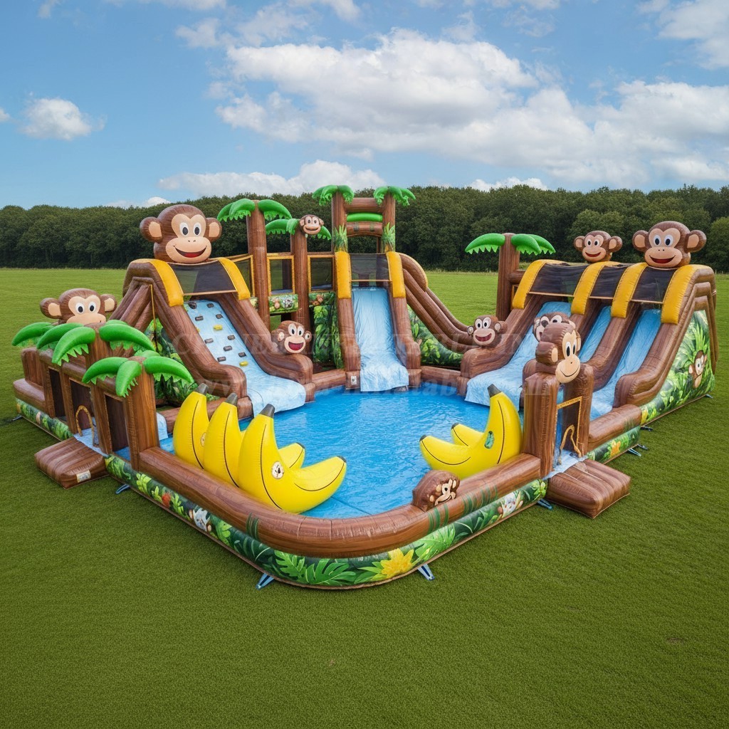 Pool3-494 Monkey Theme Pool Water Park