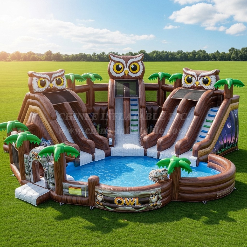 Pool3-500 Owl Theme Pool Water Park