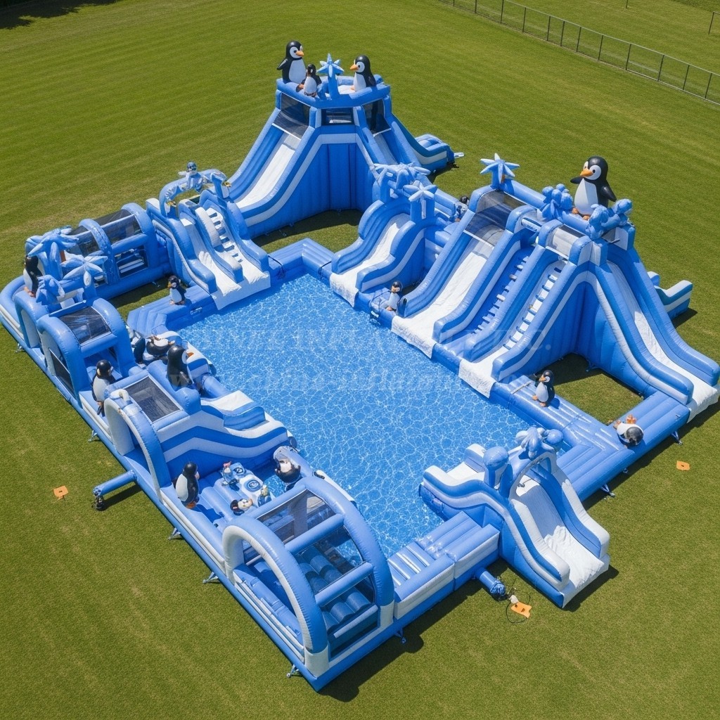 Pool3-508 Penguin Theme Pool Water Park