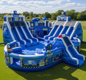 Pool3-514 Police Station Theme Pool Water Park