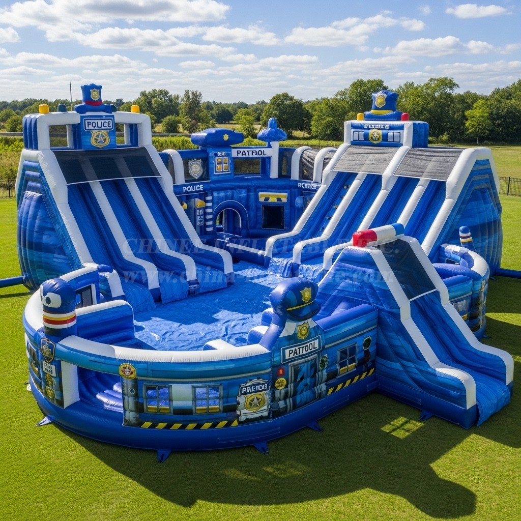 Pool3-514 Police Station Theme Pool Water Park