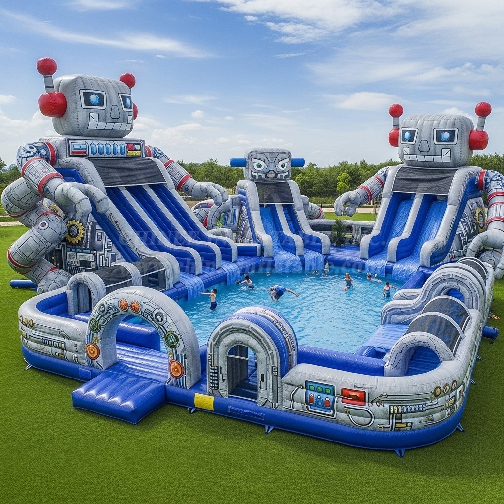 Pool3-521 Robot Theme Pool Water Park