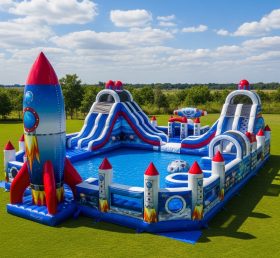 Pool3-522 Rocket Theme Pool Water Park