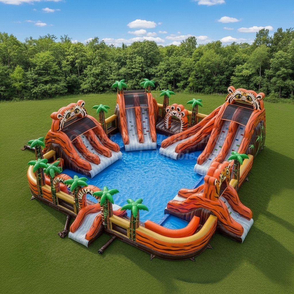 Pool3-534 Tiger Theme Pool Water Park