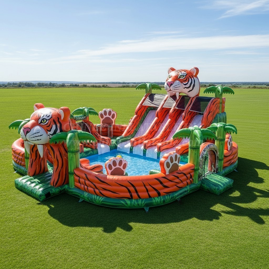 Pool3-535 Tiger Theme Pool Water Park