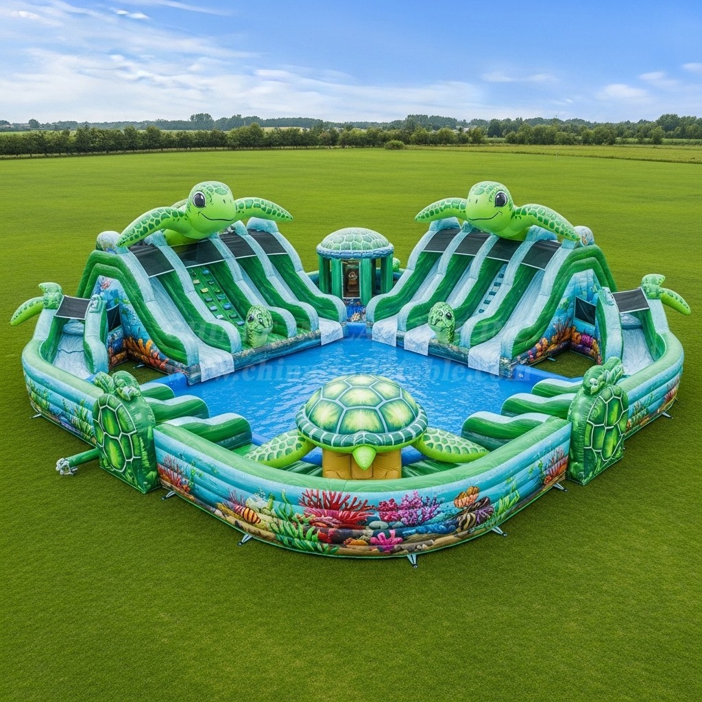 Pool3-540 Turtle Theme Pool Water Park