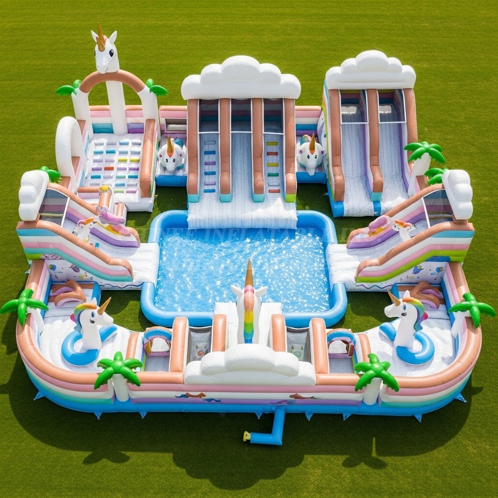 Pool3-542 Unicorn Theme Pool Water Park