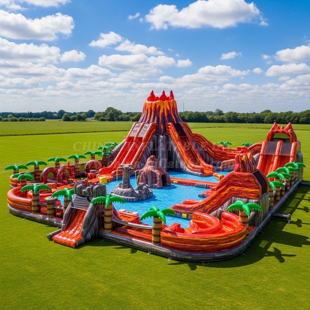 Pool3-544 Volcano Theme Pool Water Park