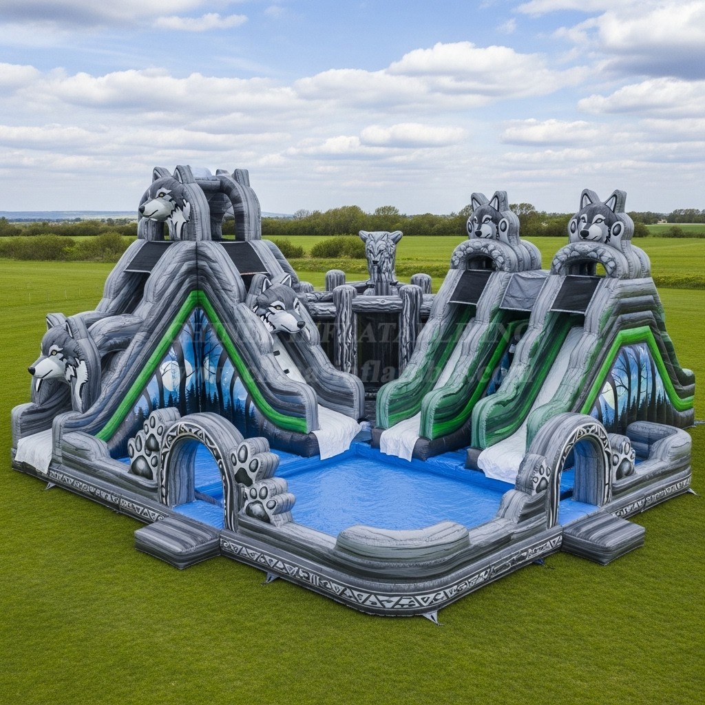Pool3-551 Wolf Theme Pool Water Park