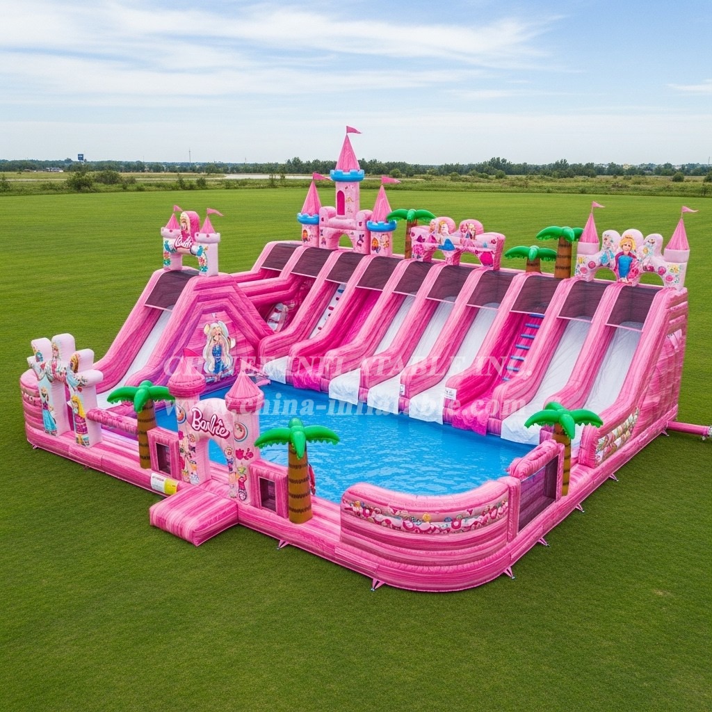 Pool3-566 Barbie Theme Pool Water Park