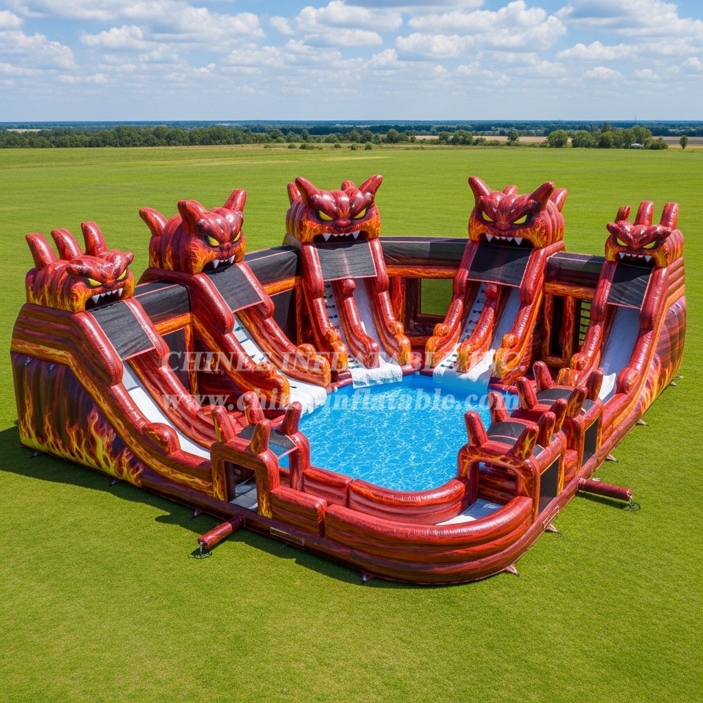 Pool3-574 Blaze Monster Theme Pool Water Park