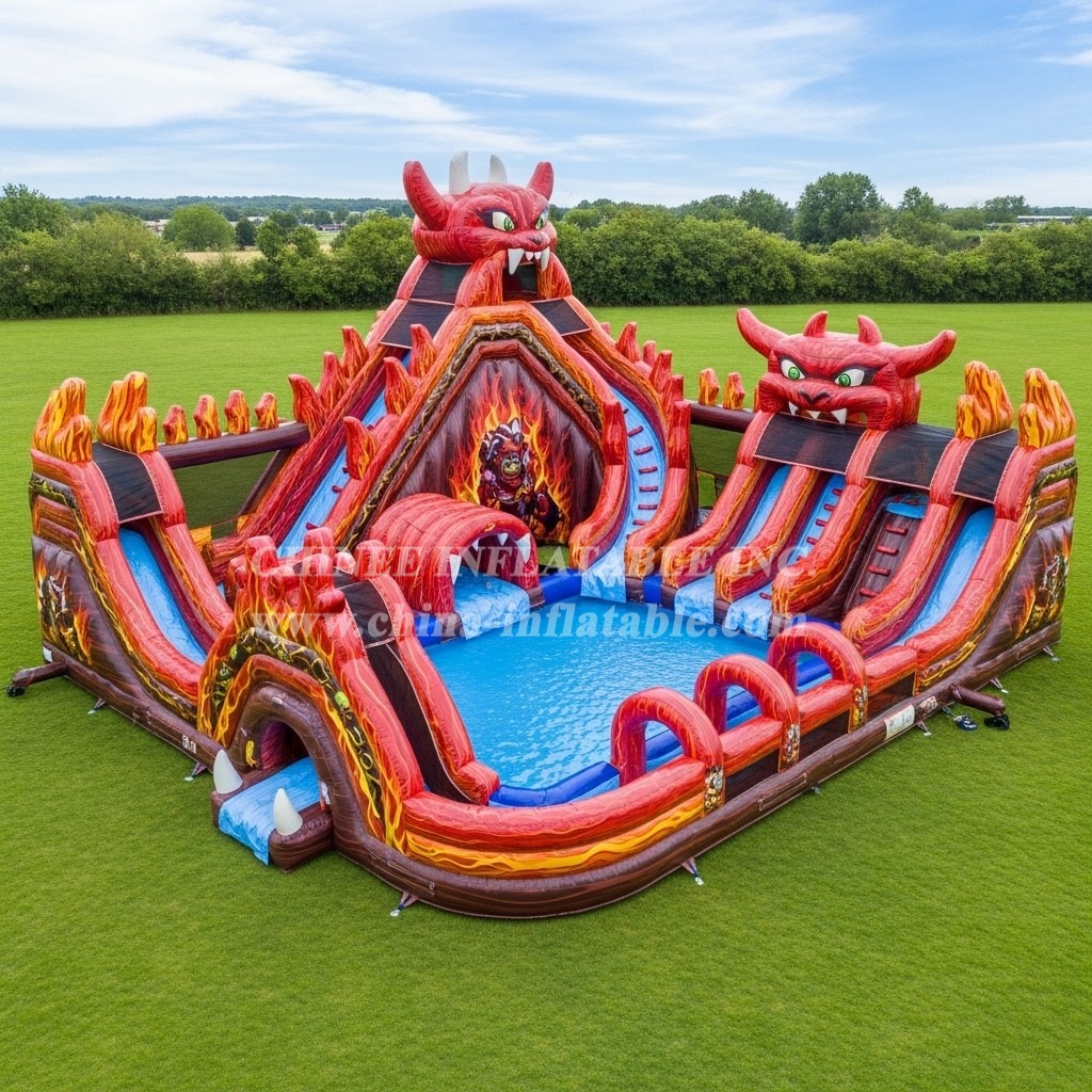 Pool3-575 Blaze Monster Theme Pool Water Park