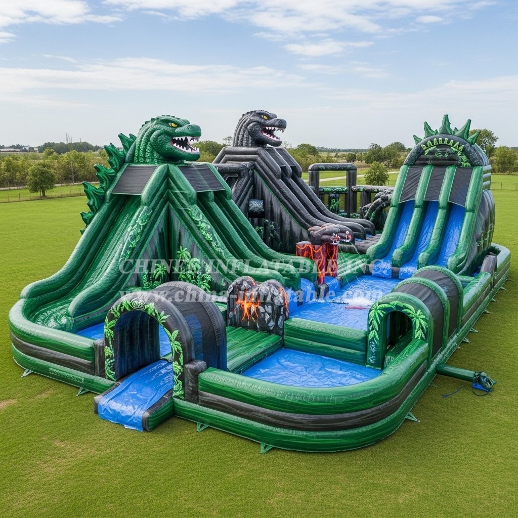 Pool3-607 Godzilla Theme Pool Water Park