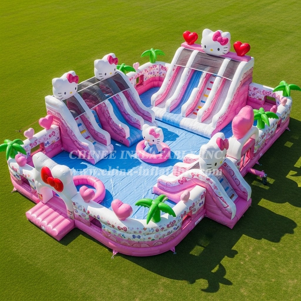 Pool3-610 Hello Kitty Theme Pool Water Park