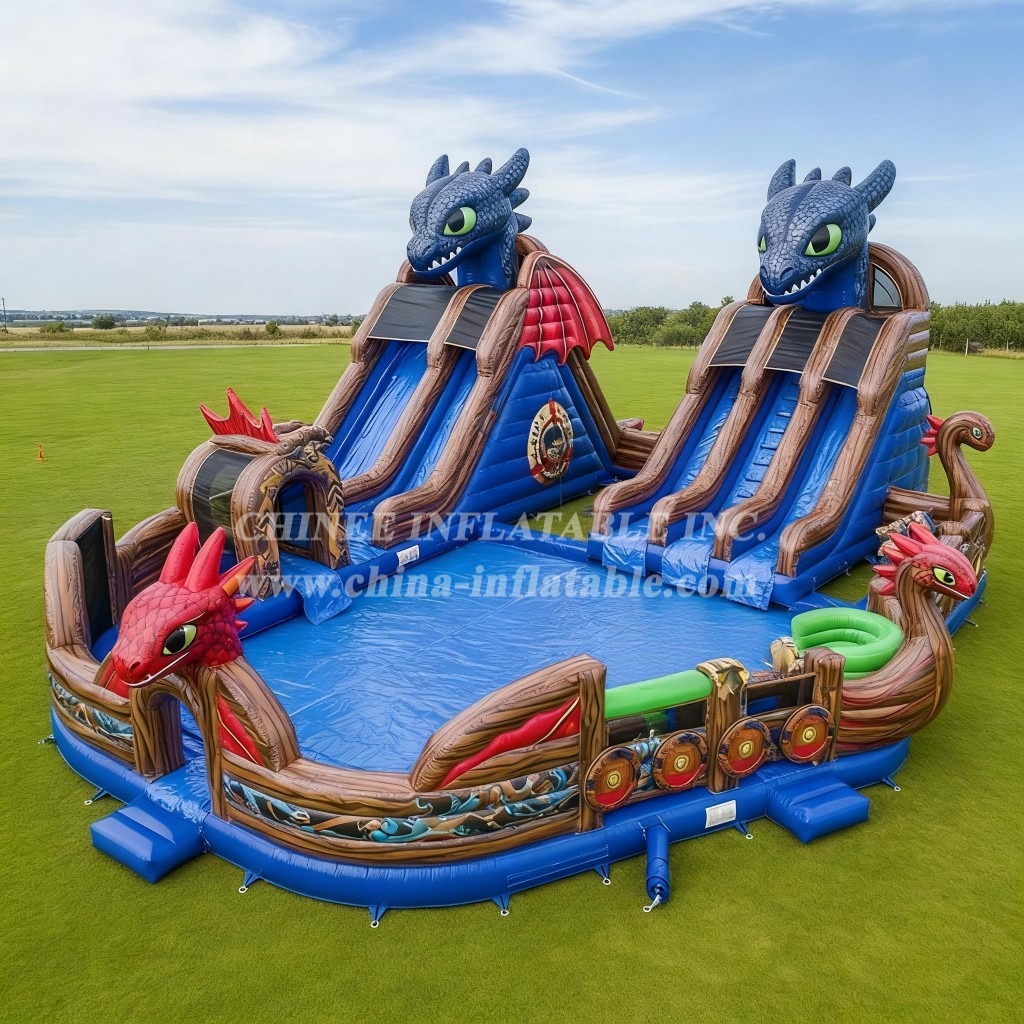 Pool3-614 How to Train Your Dragon Theme Pool Water Park