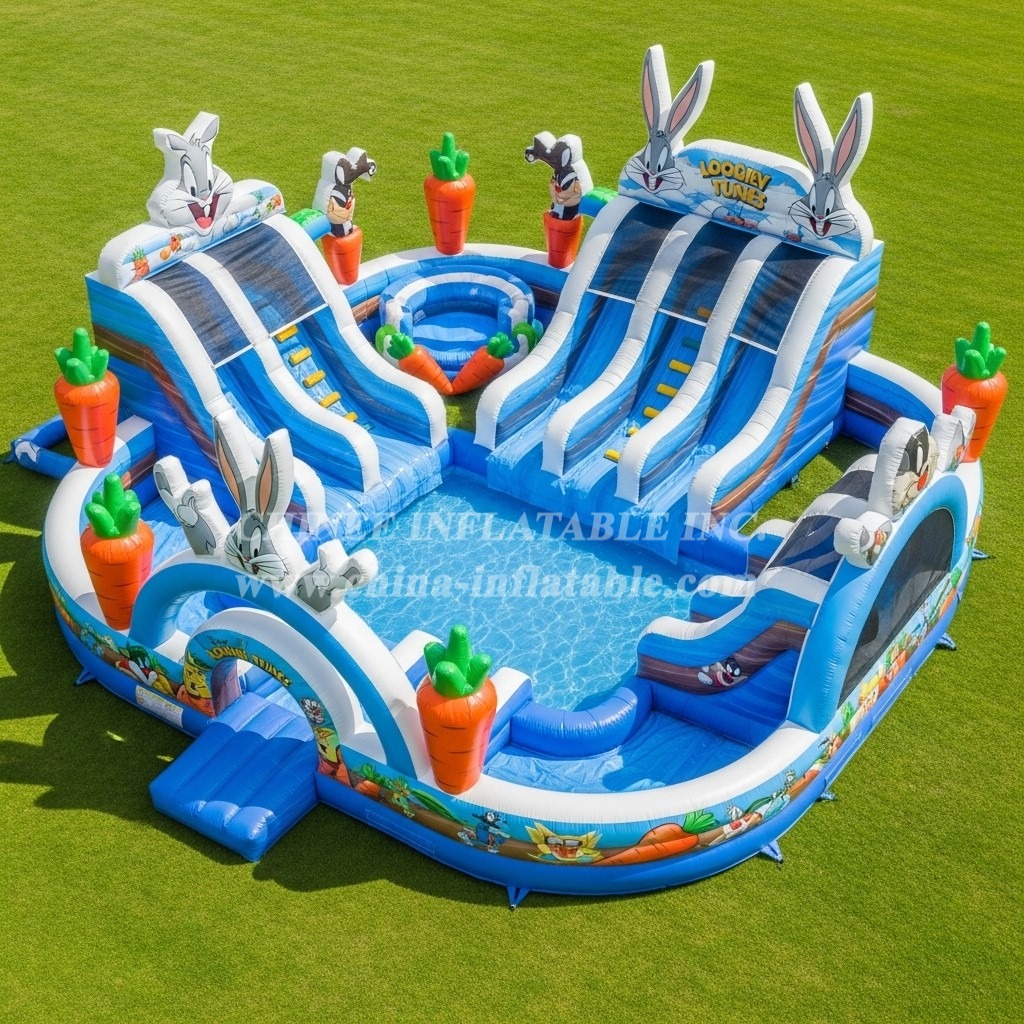 Pool3-627 Looney Tunes Theme Pool Water Park