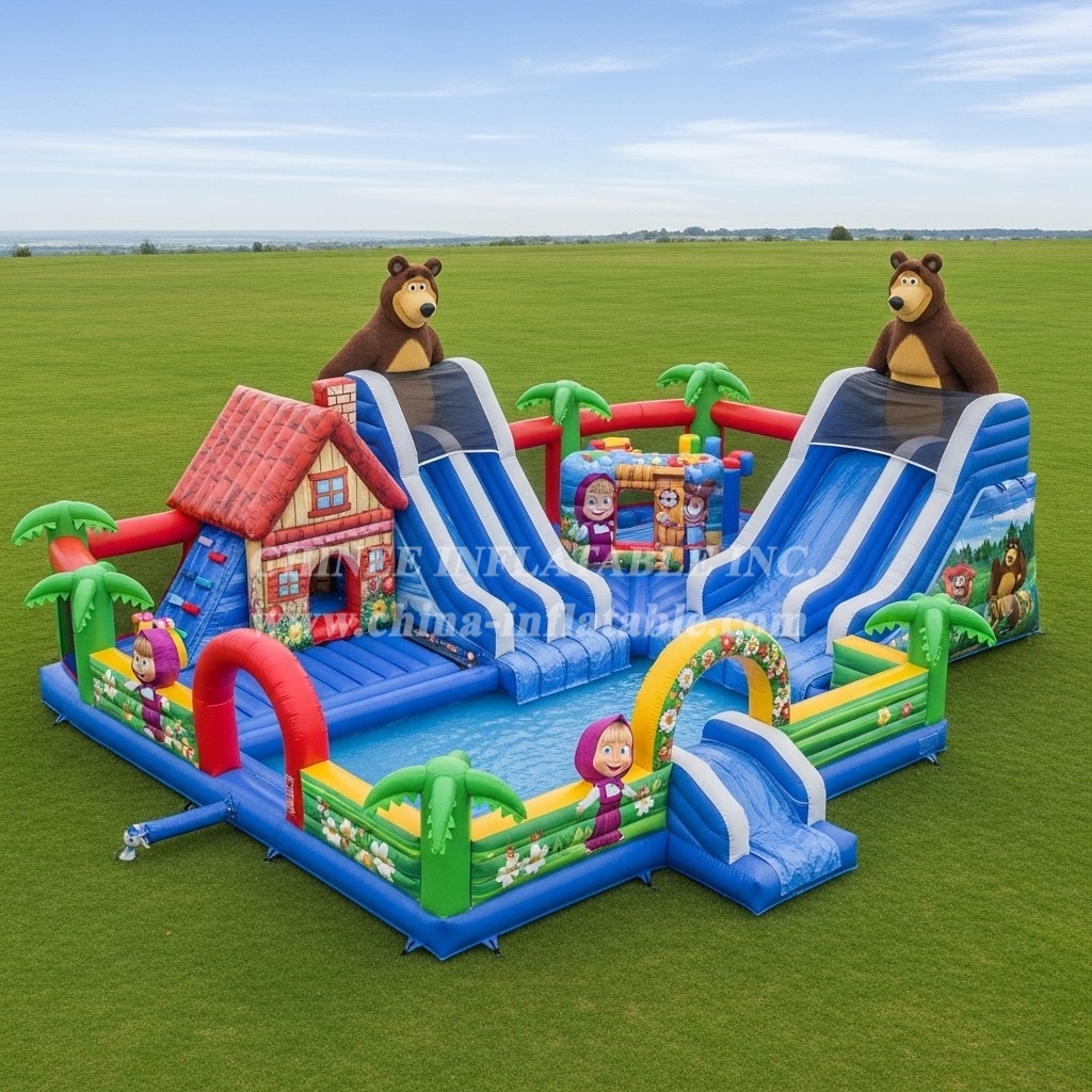 Pool3-630 Masha and the Bear Theme Pool Water Park