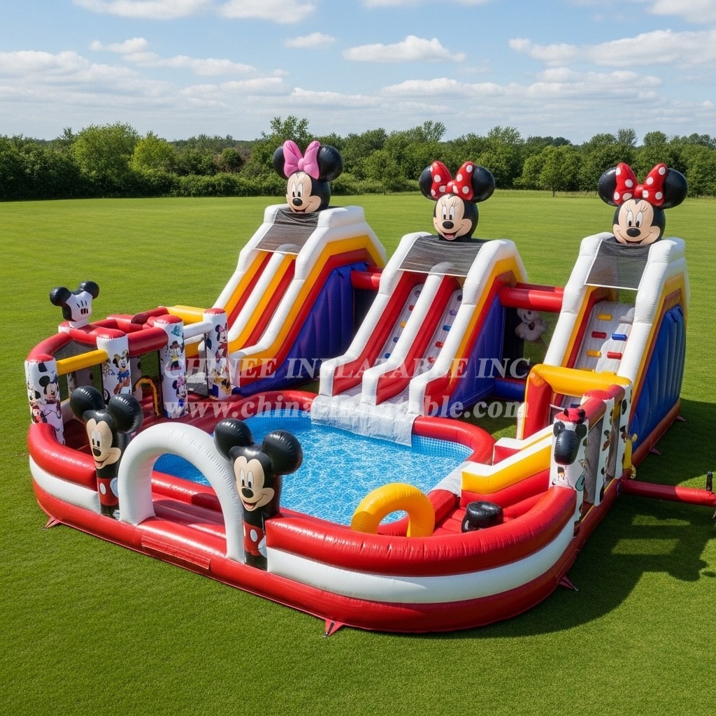 Pool3-633 Mickey & Minnie Theme Pool Water Park