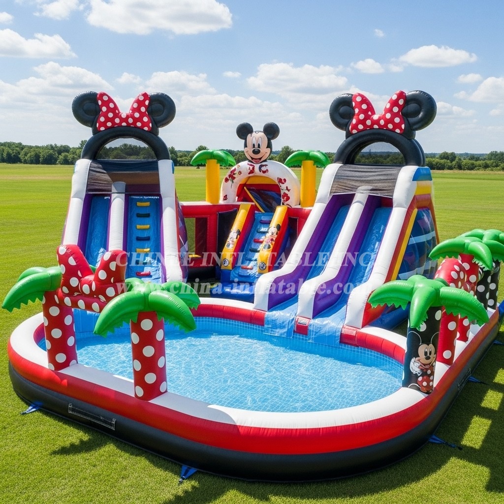 Pool3-634 Mickey & Minnie Theme Pool Water Park