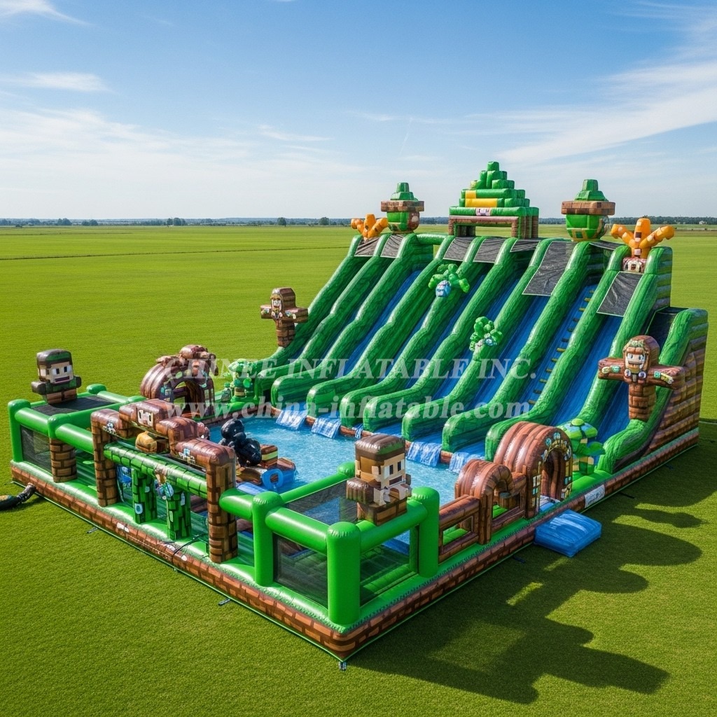 Pool3-636 Minecraft Theme Pool Water Park