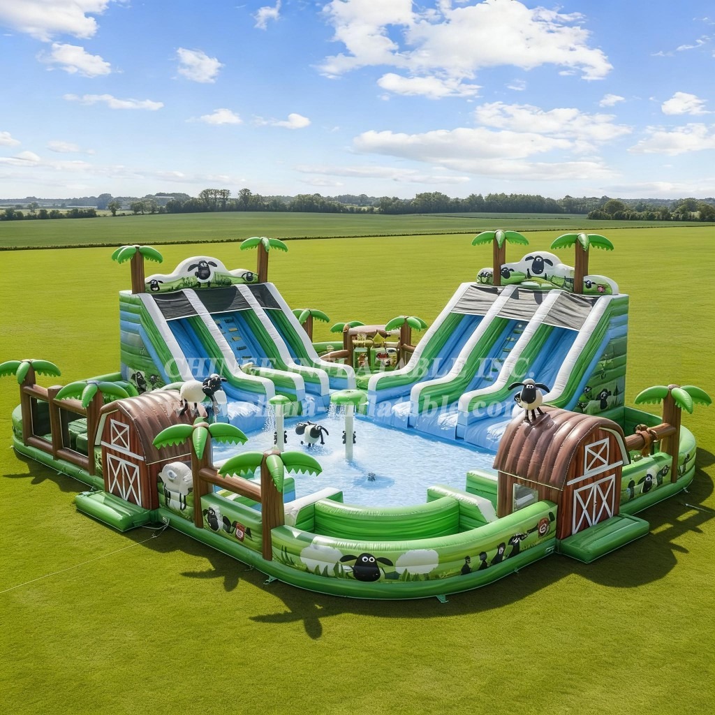 Pool3-681 Shaun the Sheep Theme Pool Water Park