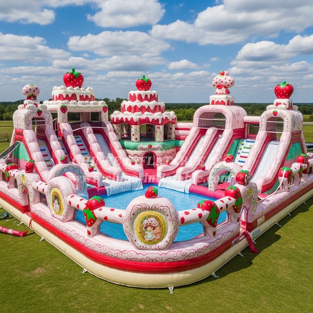 Pool3-695 Strawberry Shortcake Theme Pool Water Park
