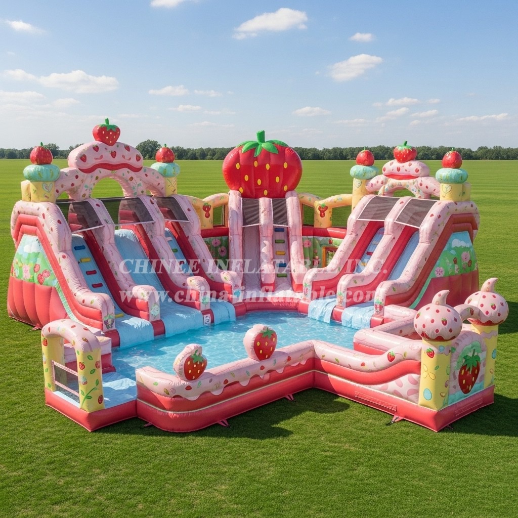 Pool3-696 Strawberry Shortcake Theme Pool Water Park