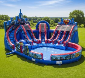 Pool3-698 Superhero Theme Pool Water Park