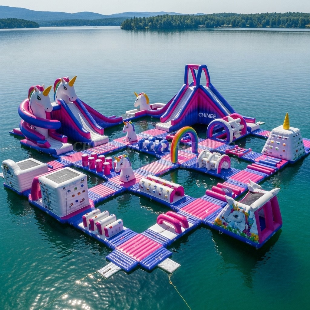 S391 Unicorn Inflatable Water Park