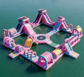 S411 Candy Theme Inflatable Water Park