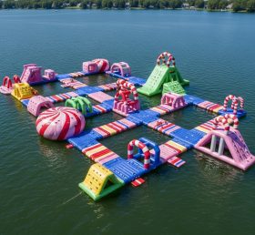S416 Candy Theme Inflatable Water Park