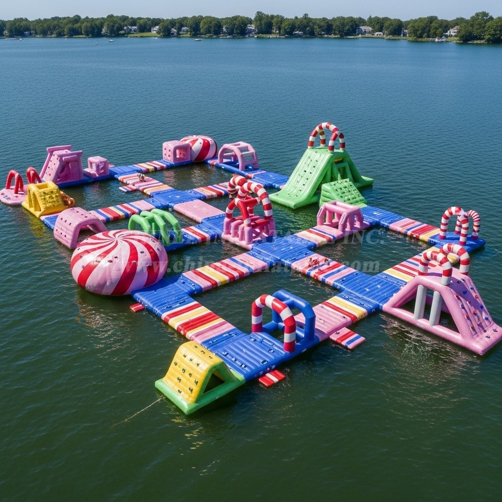 S416 Candy Theme Inflatable Water Park