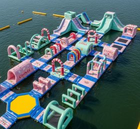 S417 Candy Theme Inflatable Water Park